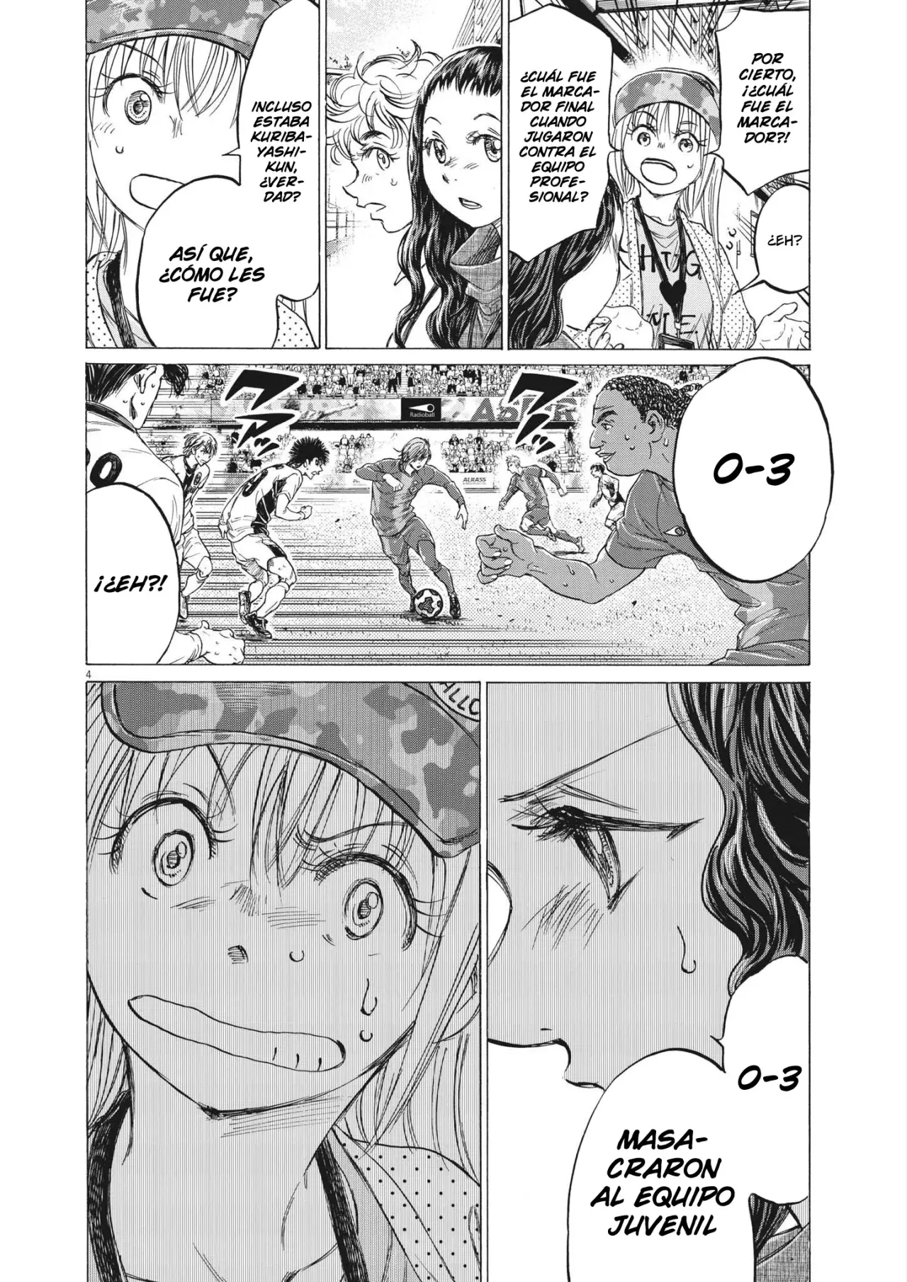 Ao ashi capítulo 356, página 4