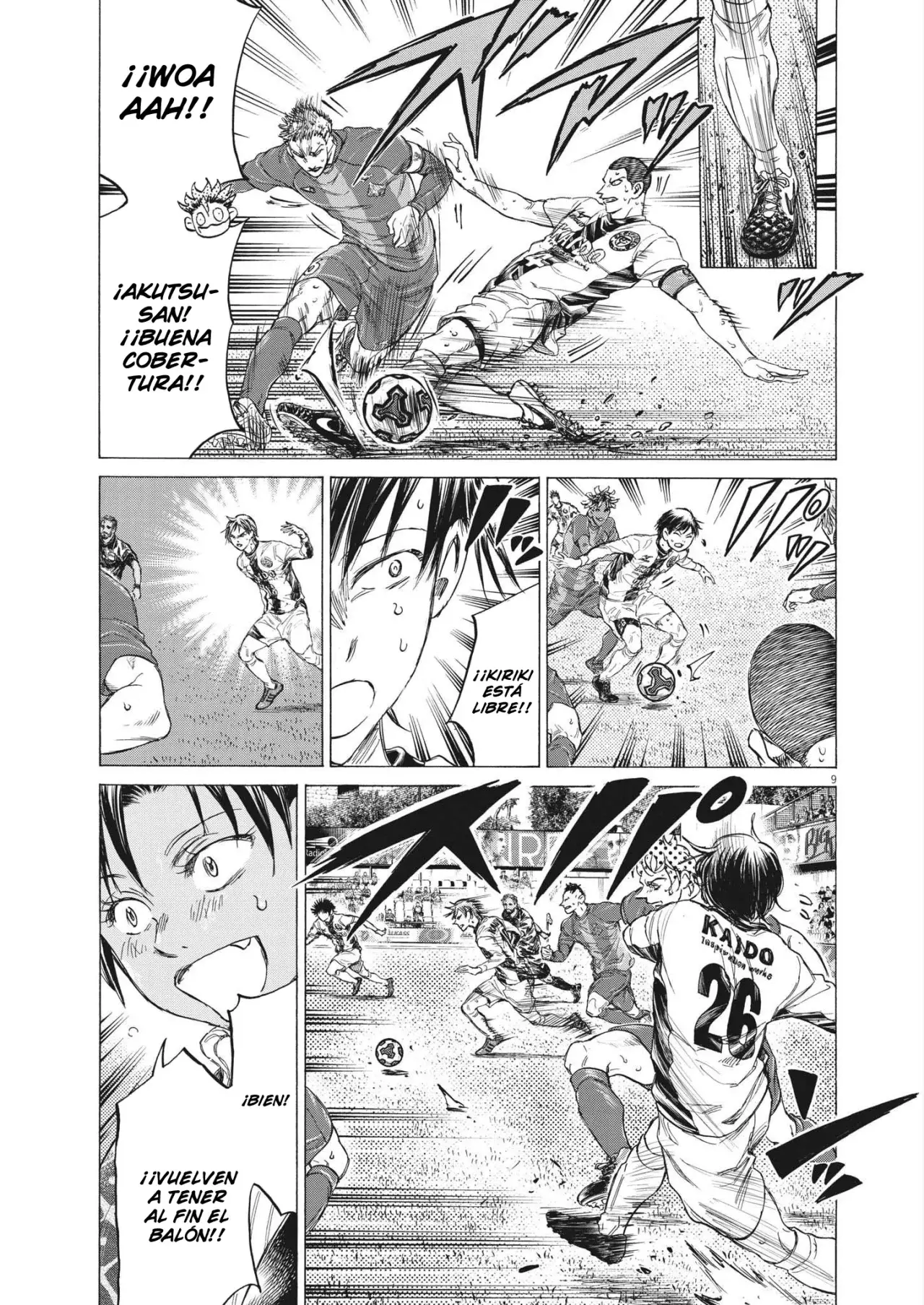 Ao ashi capítulo 356, página 9