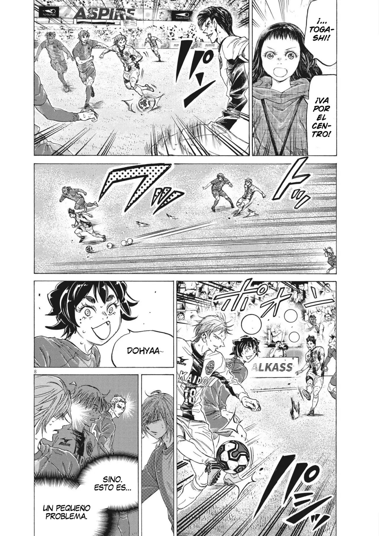 Ao ashi capítulo 358, página 9