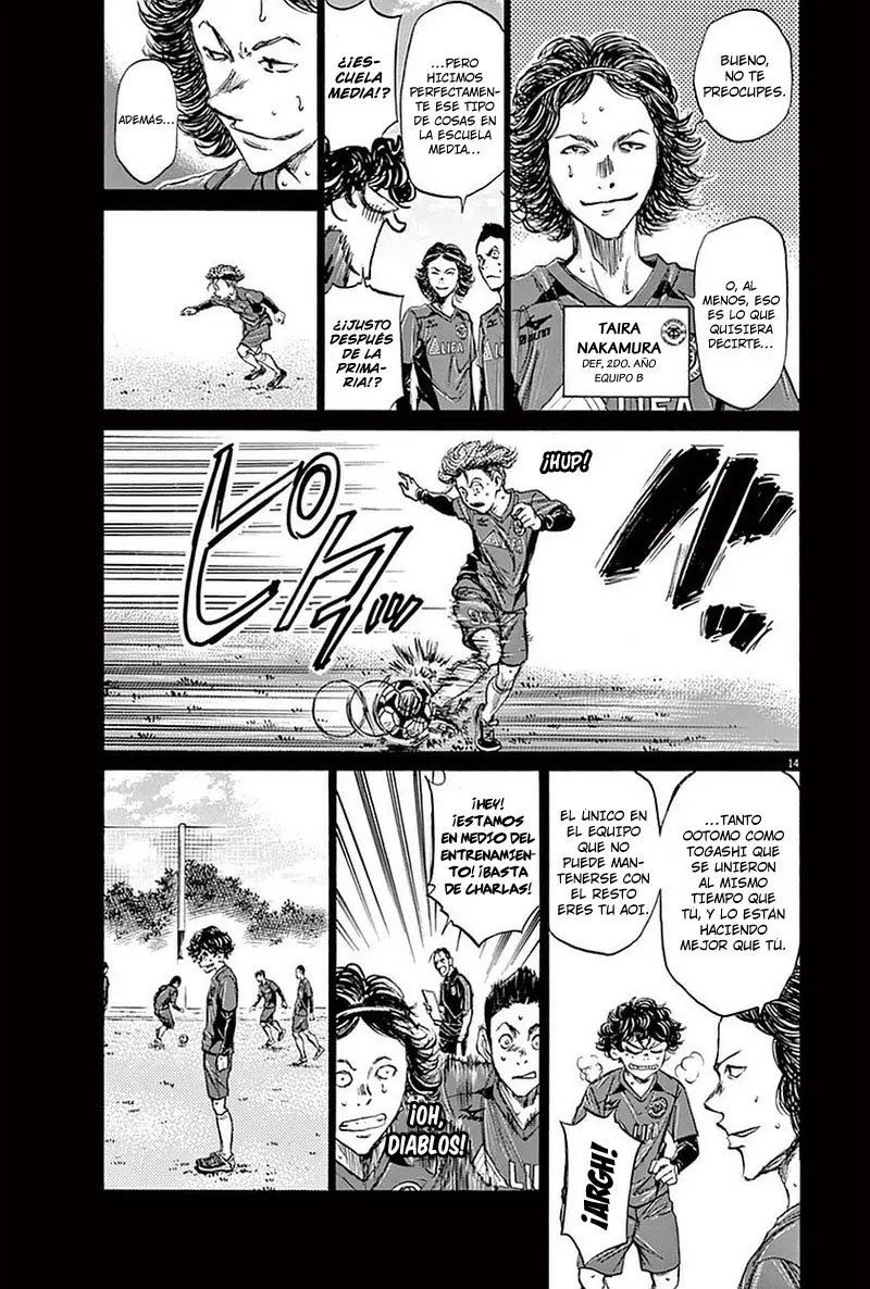 Ao ashi capítulo 36, página 14