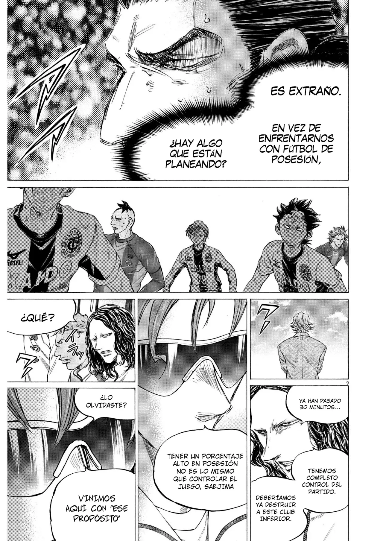 Ao ashi capítulo 360, página 9