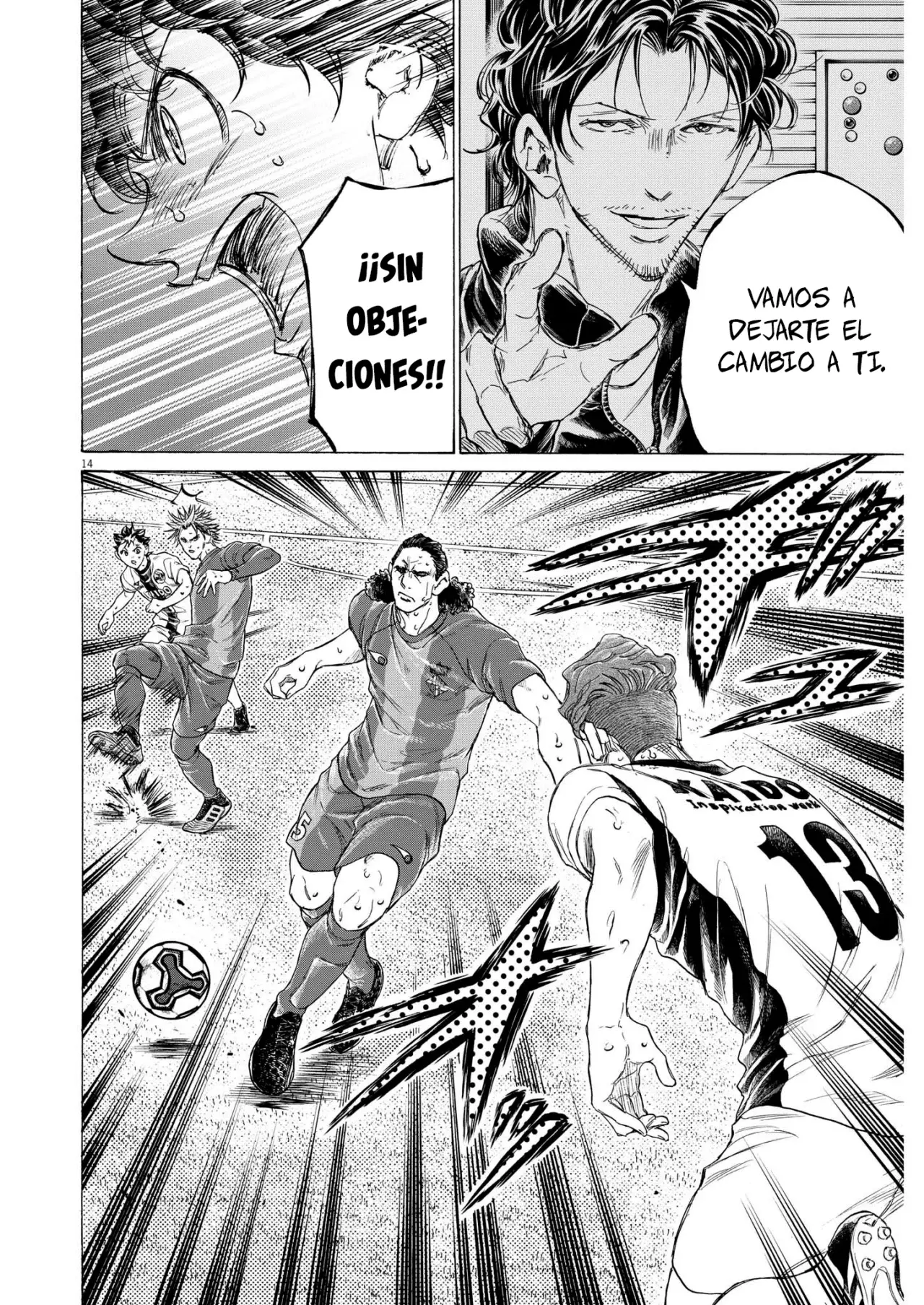 Ao ashi capítulo 360, página 13