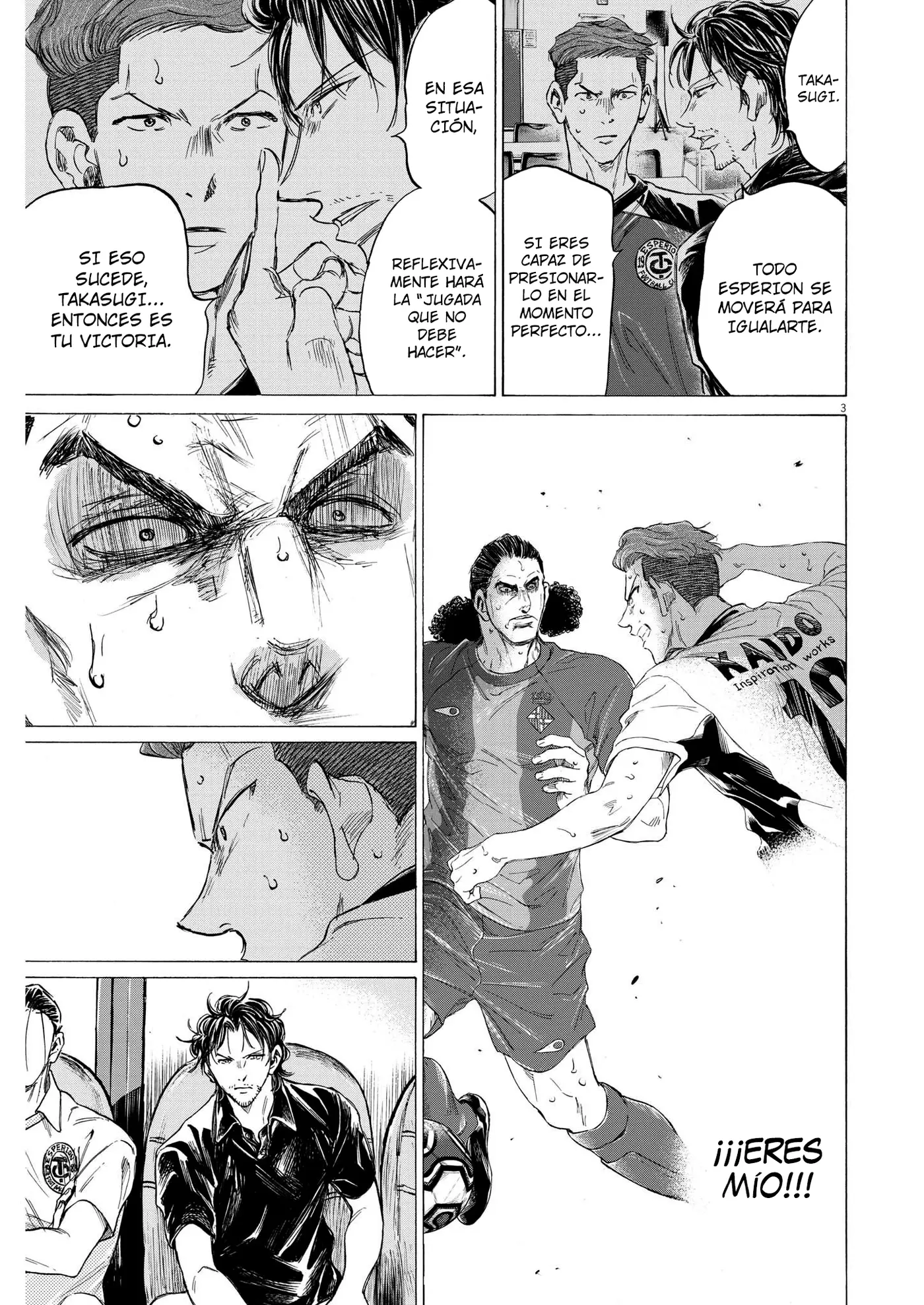 Ao ashi capítulo 361, página 4