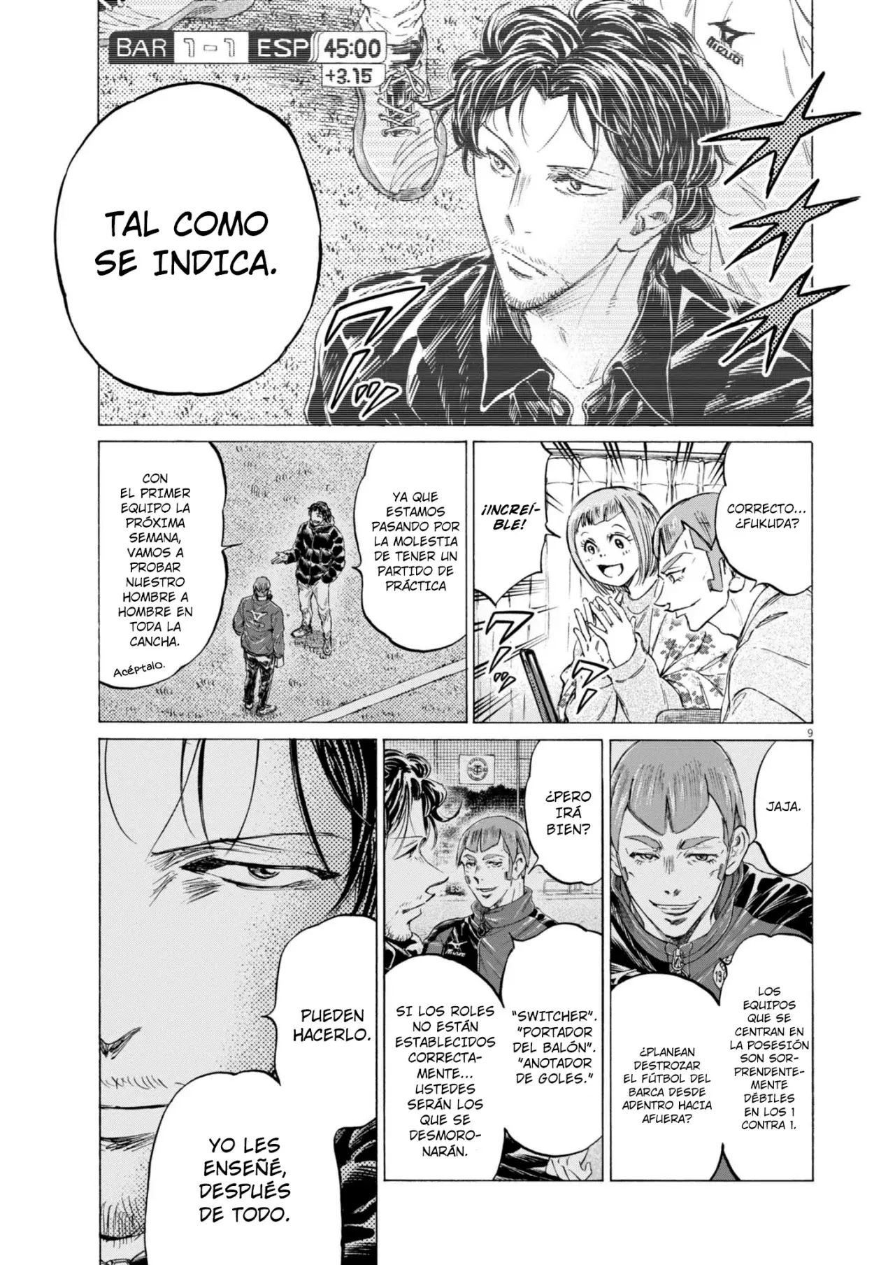 Ao ashi capítulo 367, página 9