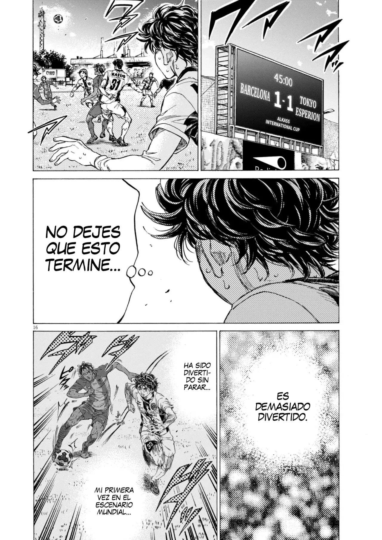 Ao ashi capítulo 367, página 16
