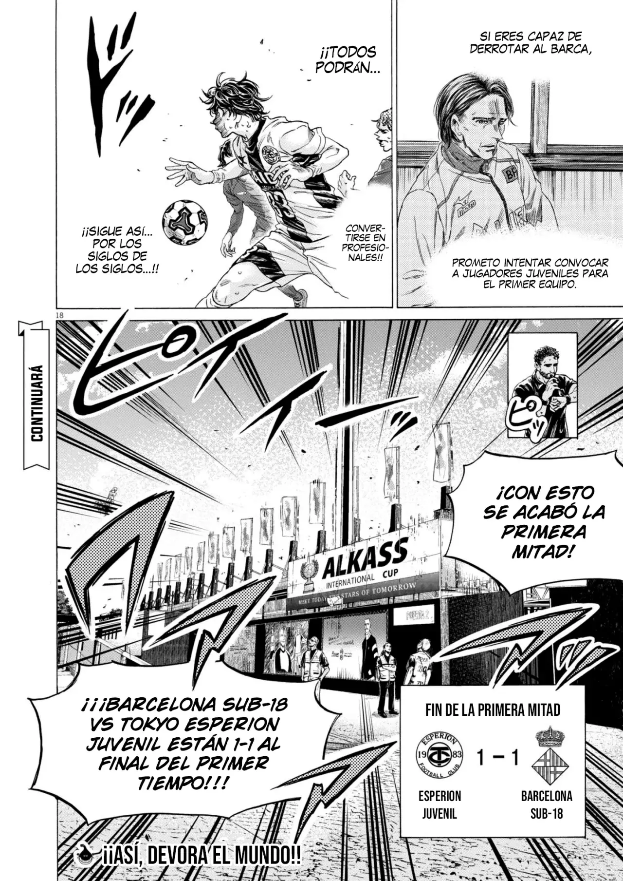 Ao ashi capítulo 367, página 18