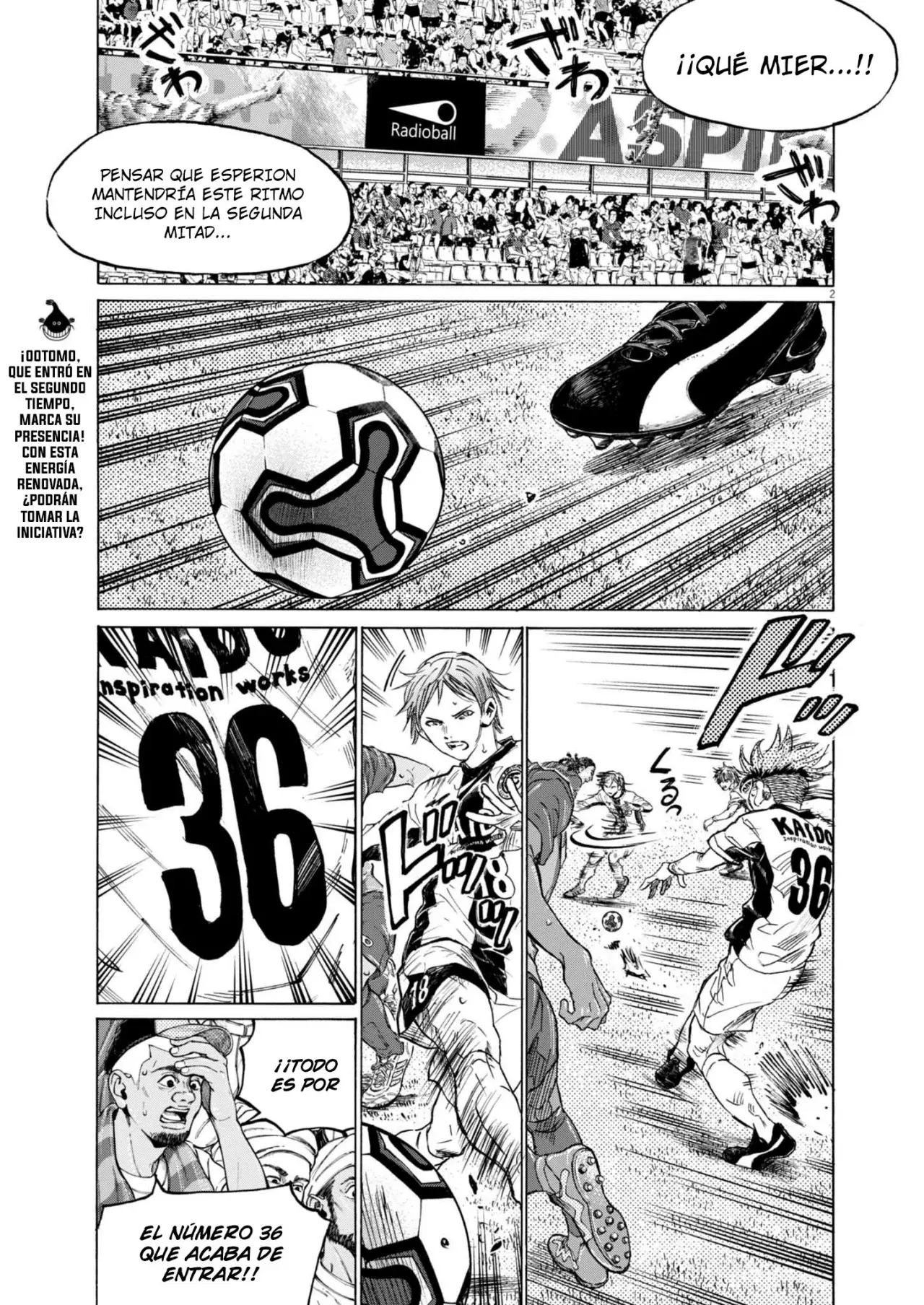 Ao ashi capítulo 374, página 4