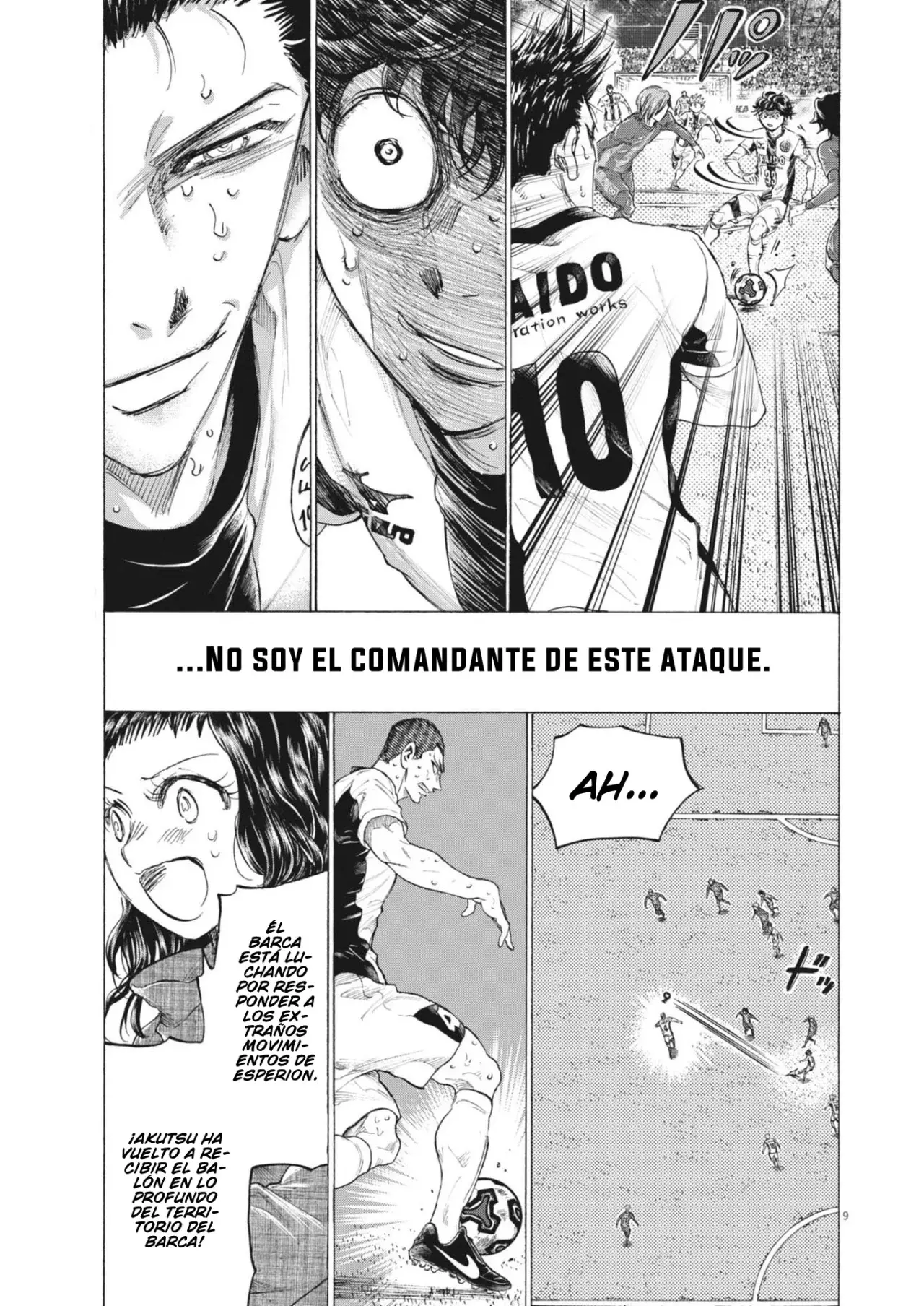 Ao ashi capítulo 395, página 10