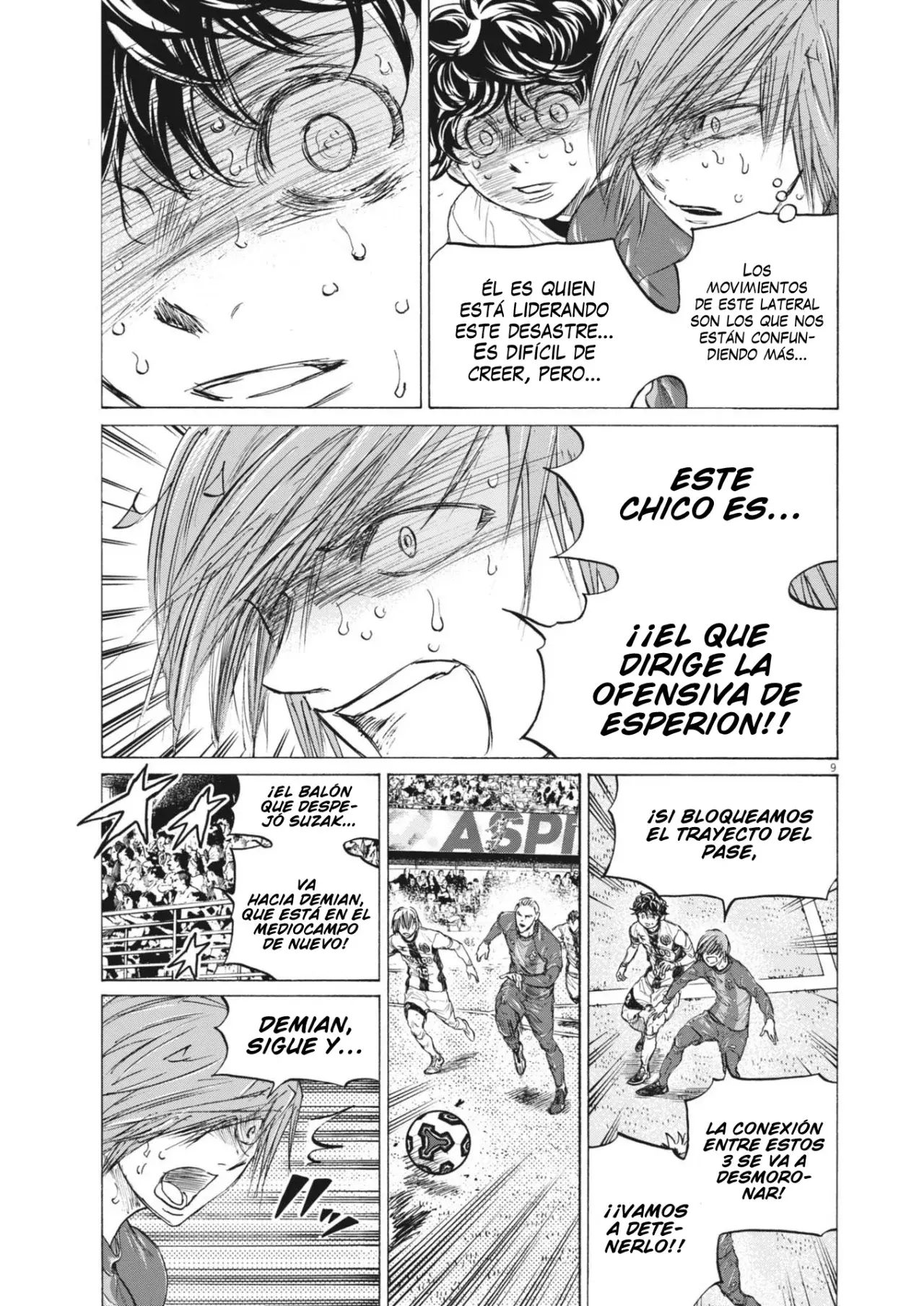 Ao ashi capítulo 396, página 10