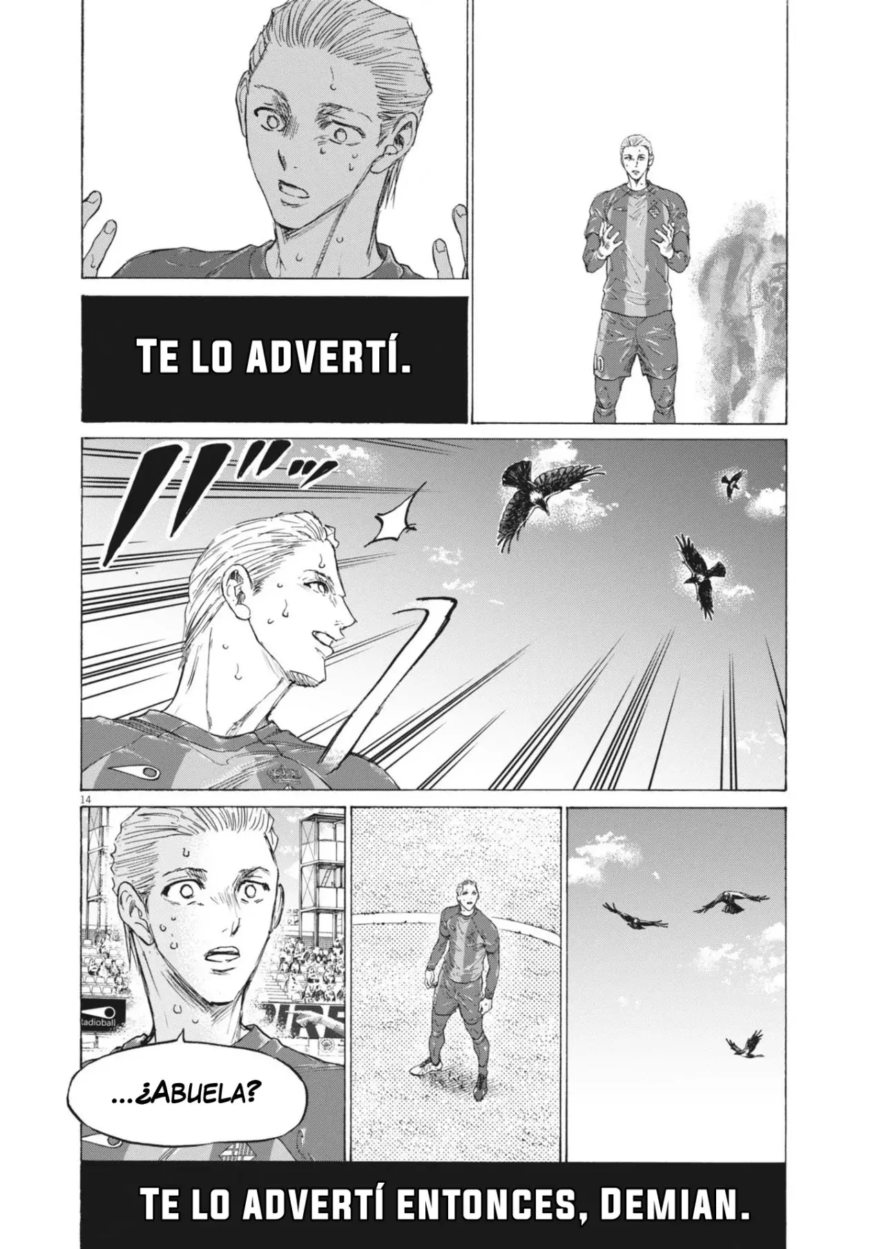 Ao ashi capítulo 398, página 14