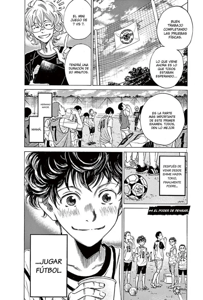 Ao ashi capítulo 4, página 2