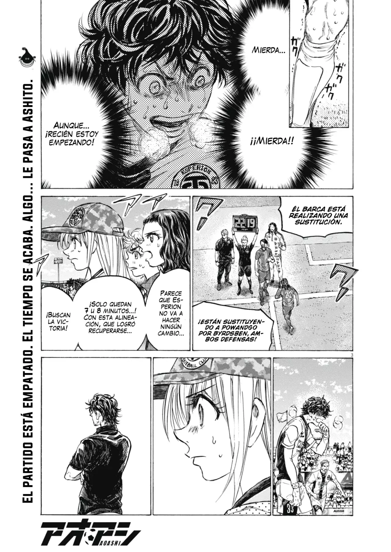Ao ashi capítulo 400, página 3