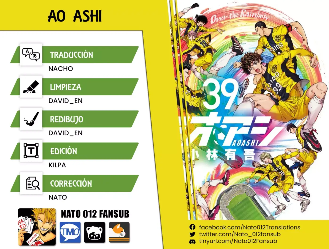 Ao ashi capítulo 406, página 1