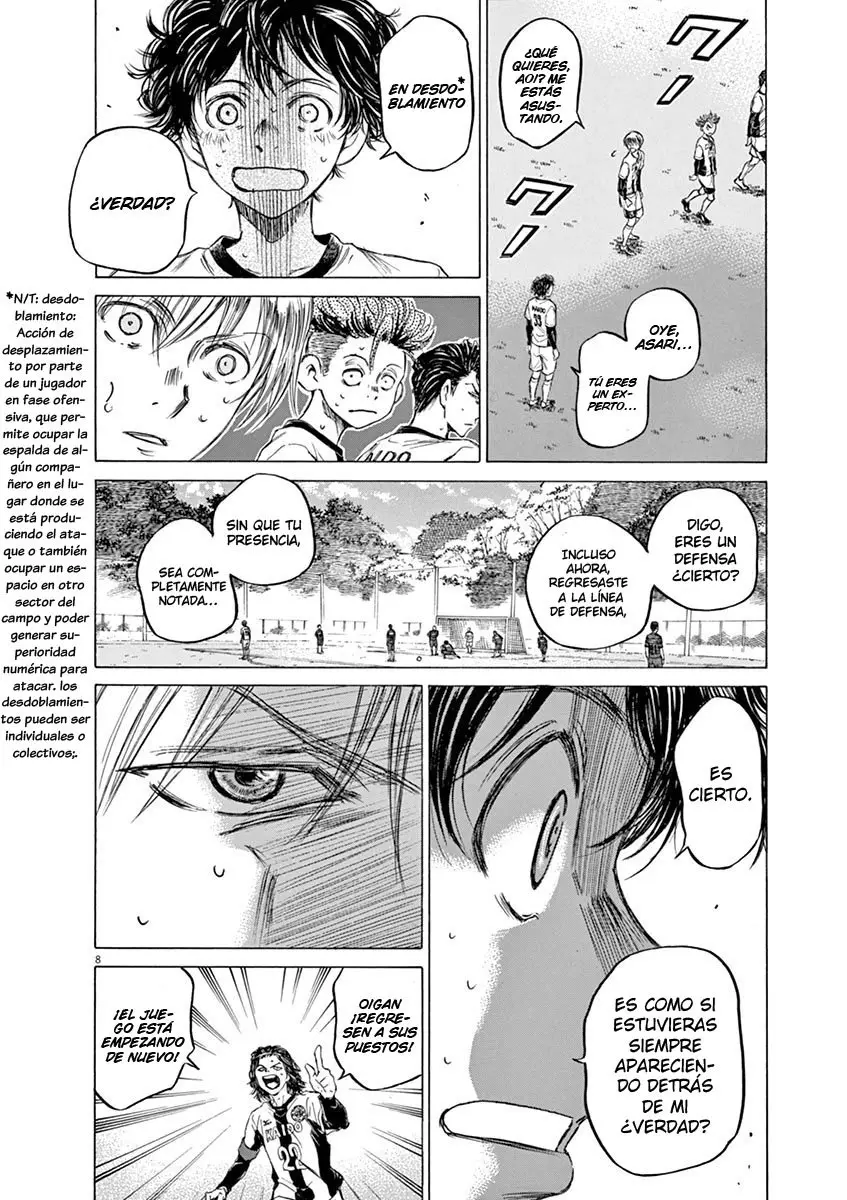 Ao ashi capítulo 49, página 9