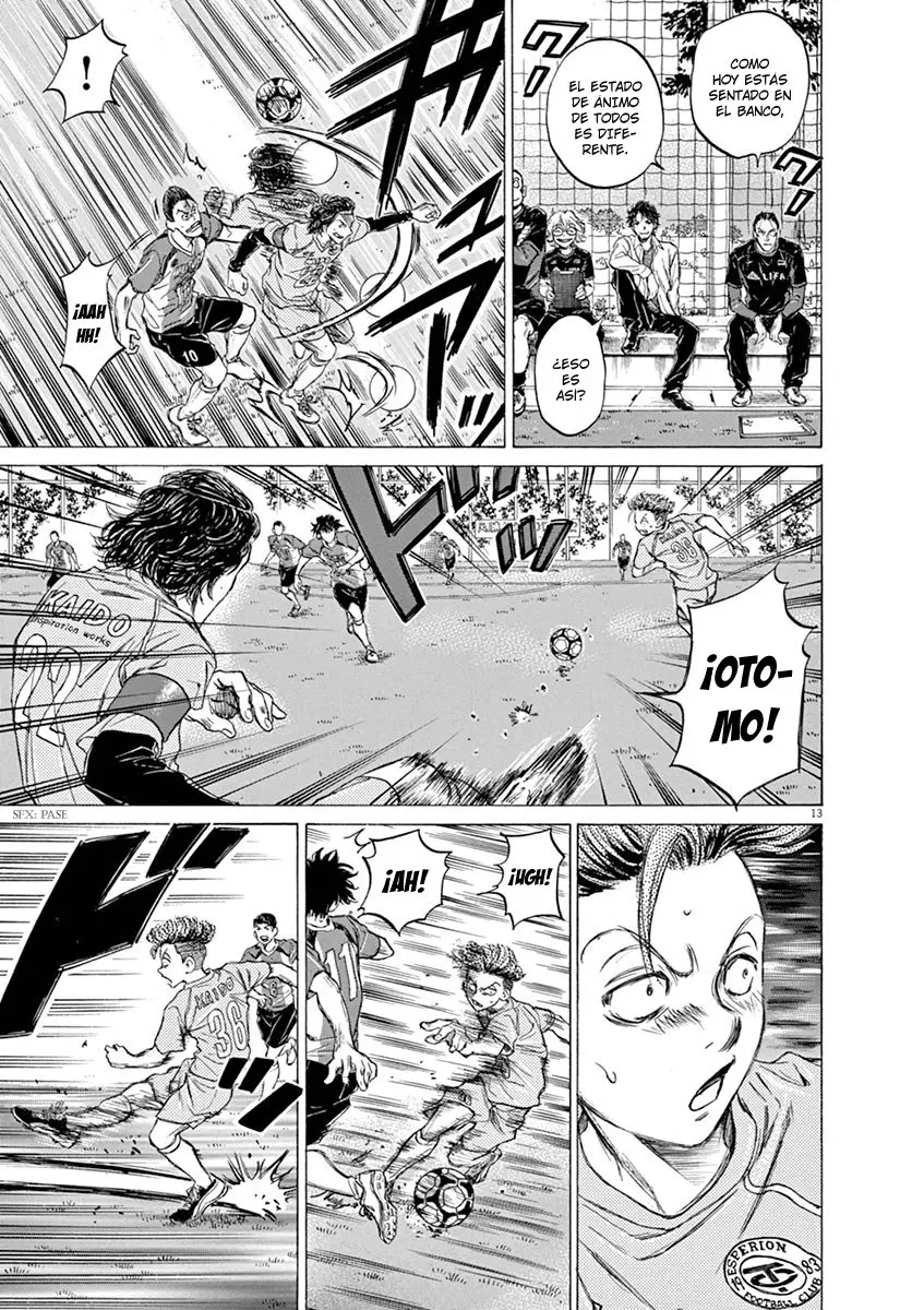 Ao ashi capítulo 59, página 14