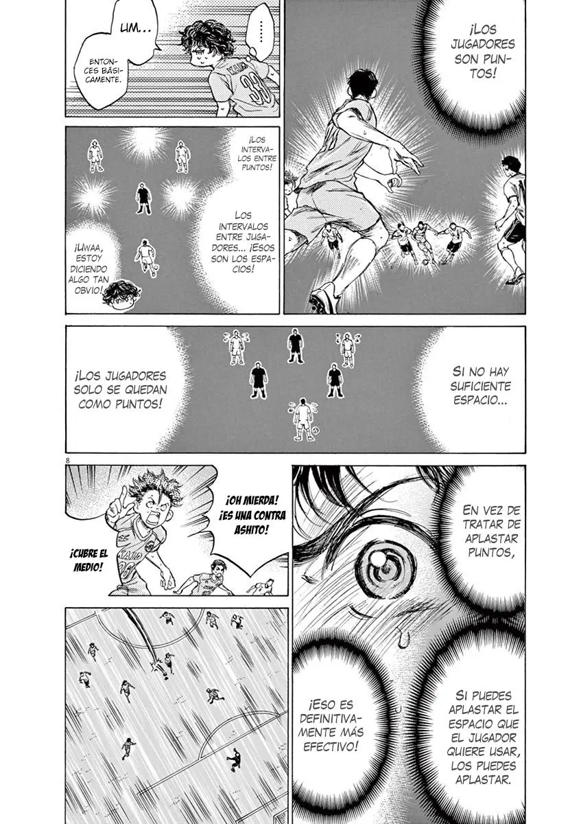 Ao ashi capítulo 78, página 8