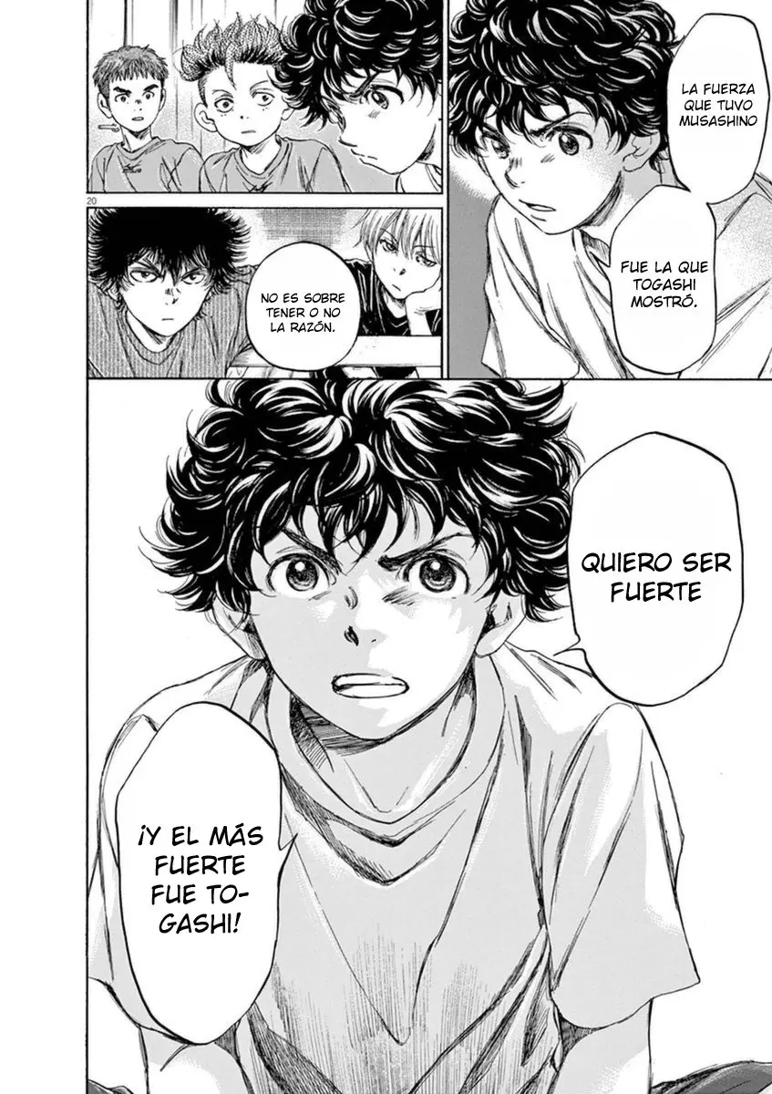 Ao ashi capítulo 91, página 22