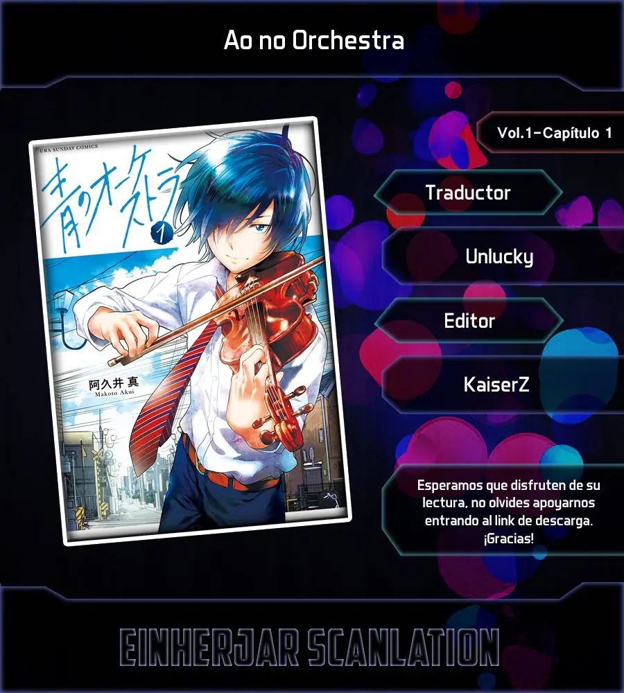 Ao no Orchestra capítulo 1, página 1
