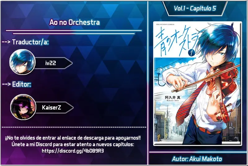 Ao no Orchestra capítulo 5, página 1