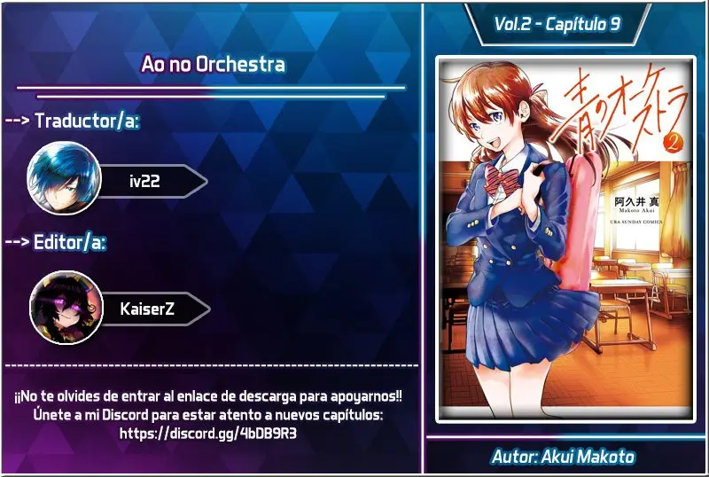 Ao no Orchestra capítulo 9, página 1