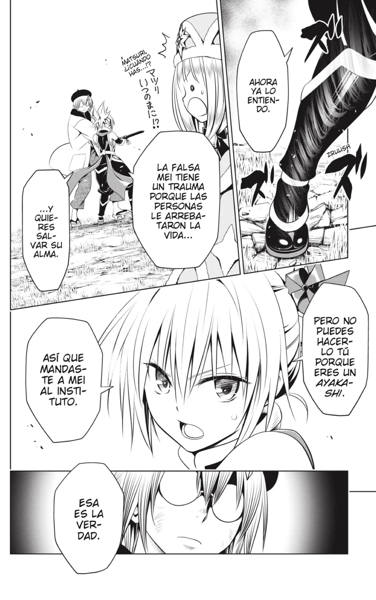 Ayakashi Triangle capítulo 93, página 18