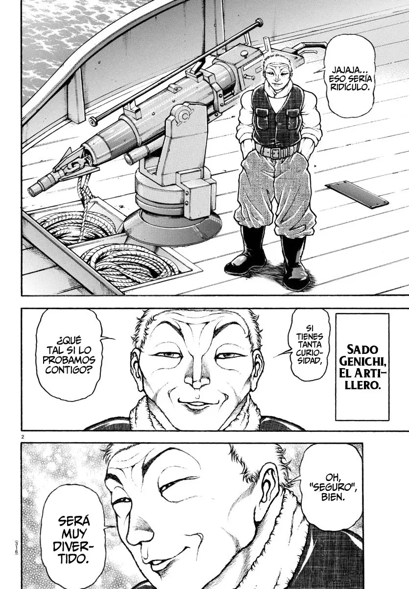 Baki Dou capítulo 136, página 3
