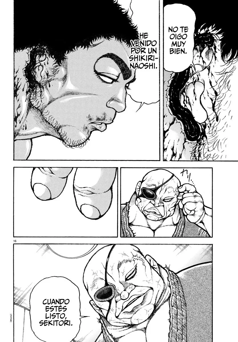Baki Dou capítulo 137, página 16