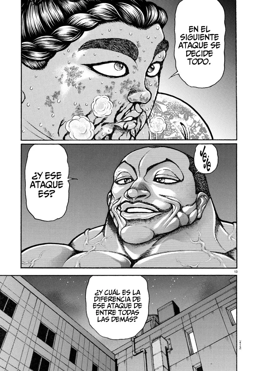 Baki Dou capítulo 143, página 13