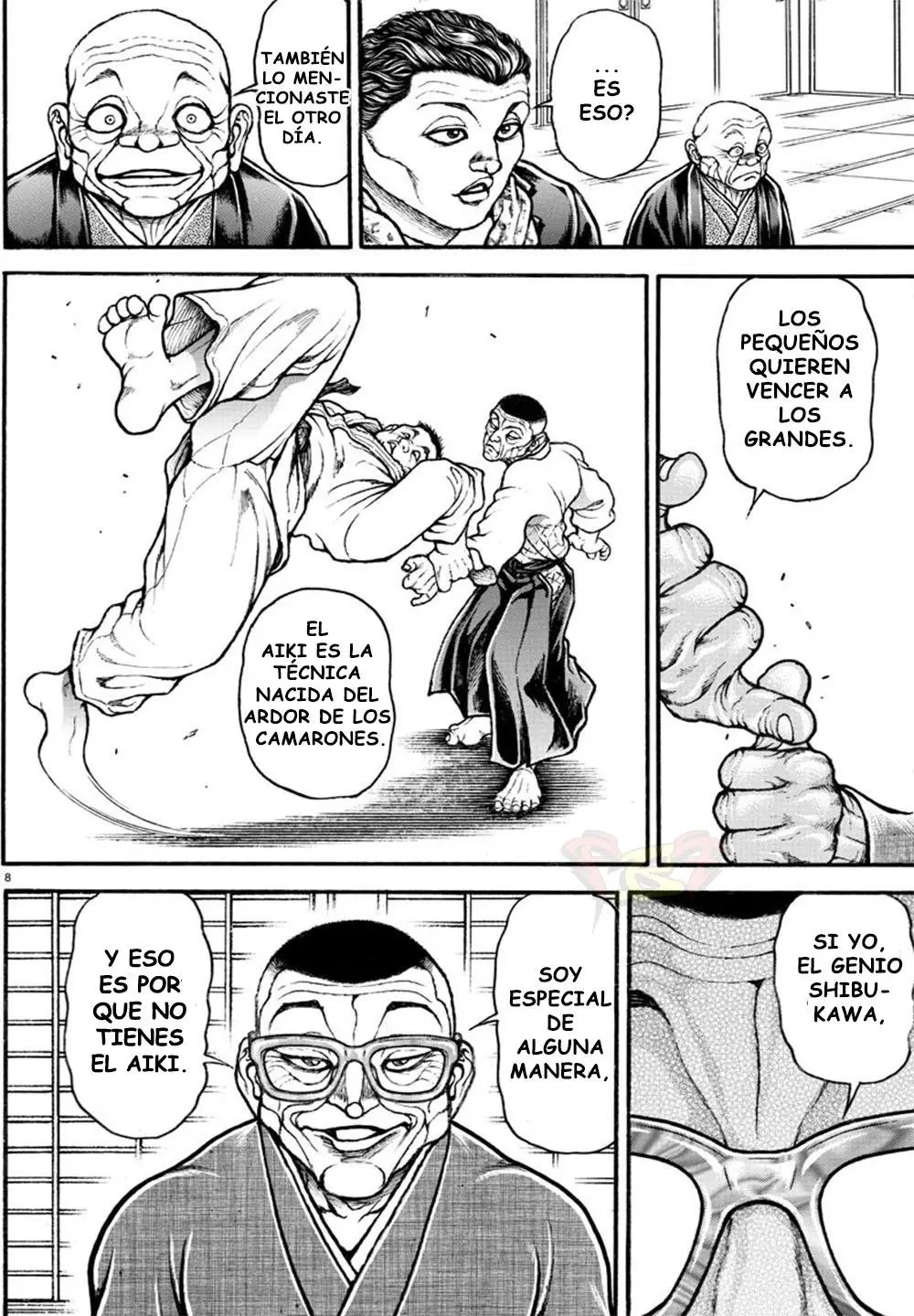 Baki Dou capítulo 44, página 8