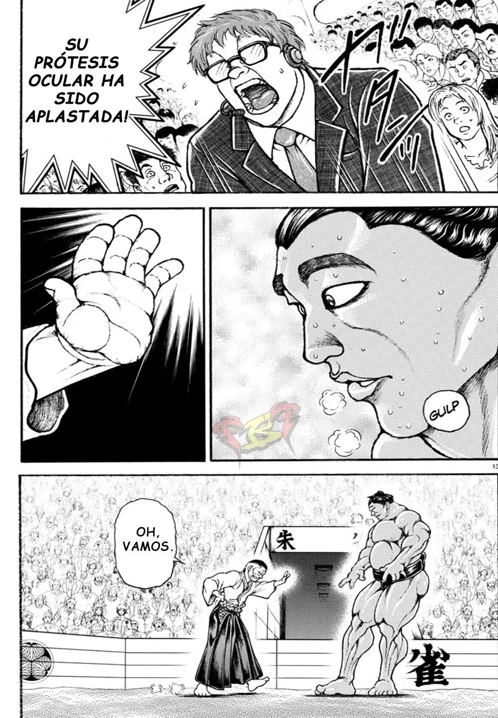 Baki Dou capítulo 57, página 13