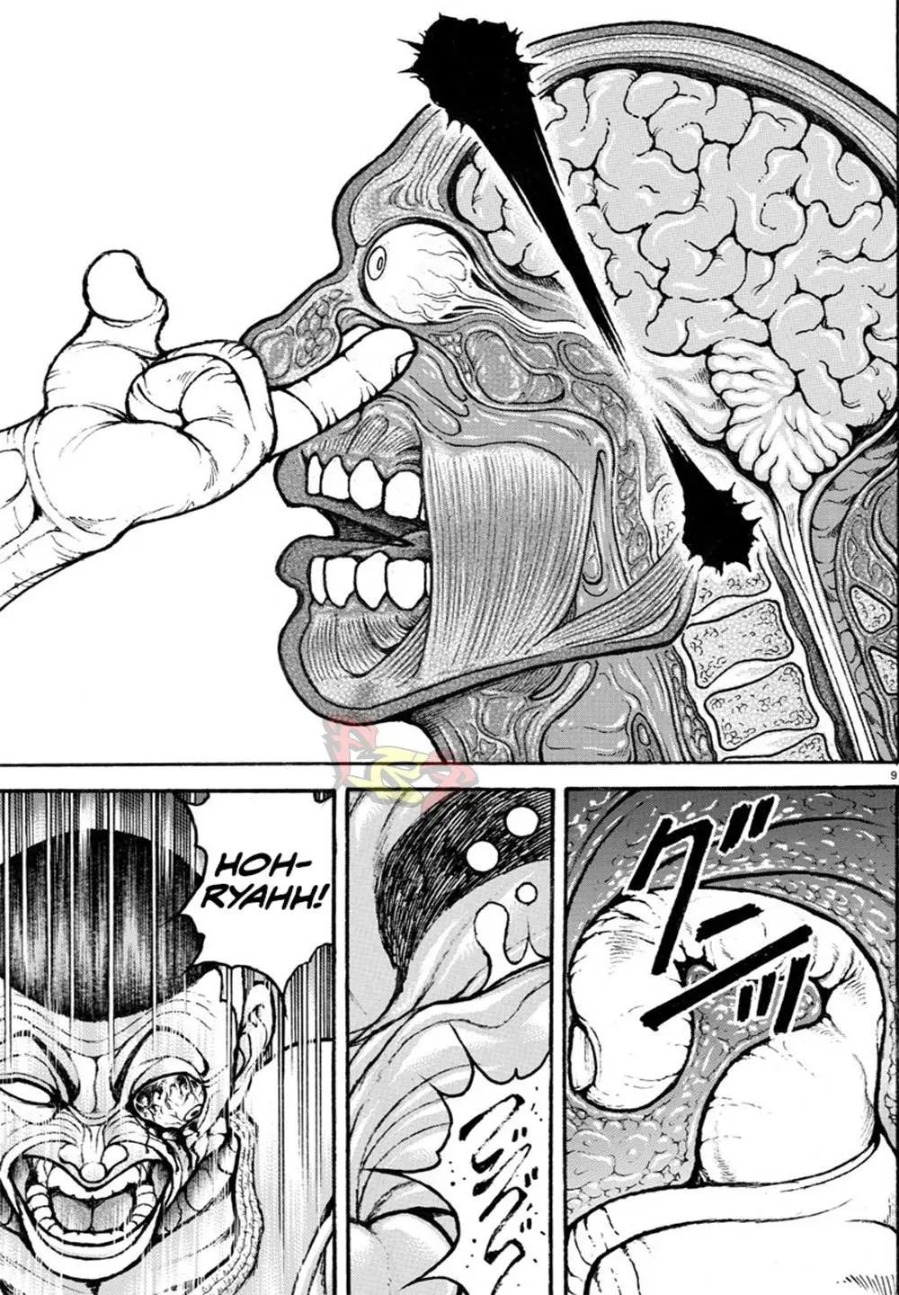 Baki Dou capítulo 58, página 9