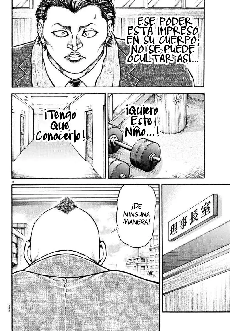 Baki Dou capítulo 70, página 16
