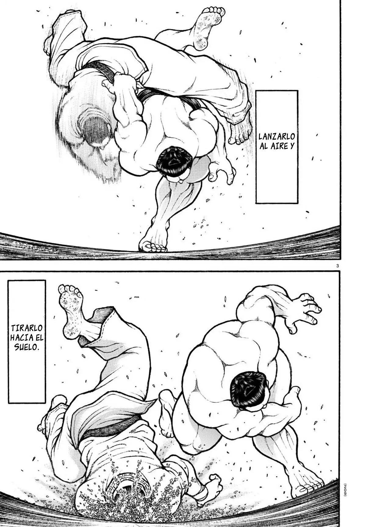 Baki Dou capítulo 77, página 3