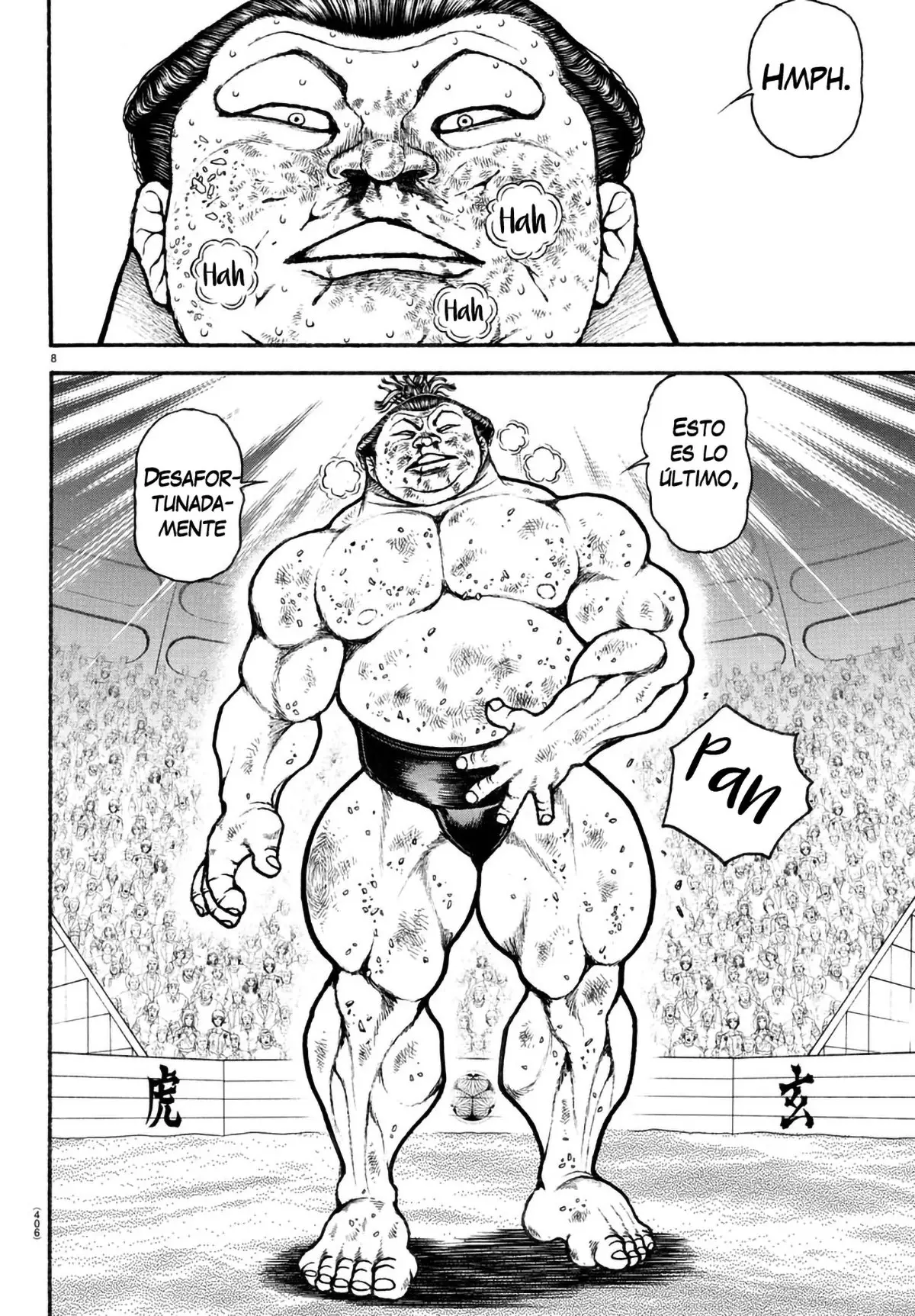 Baki Dou capítulo 80, página 8
