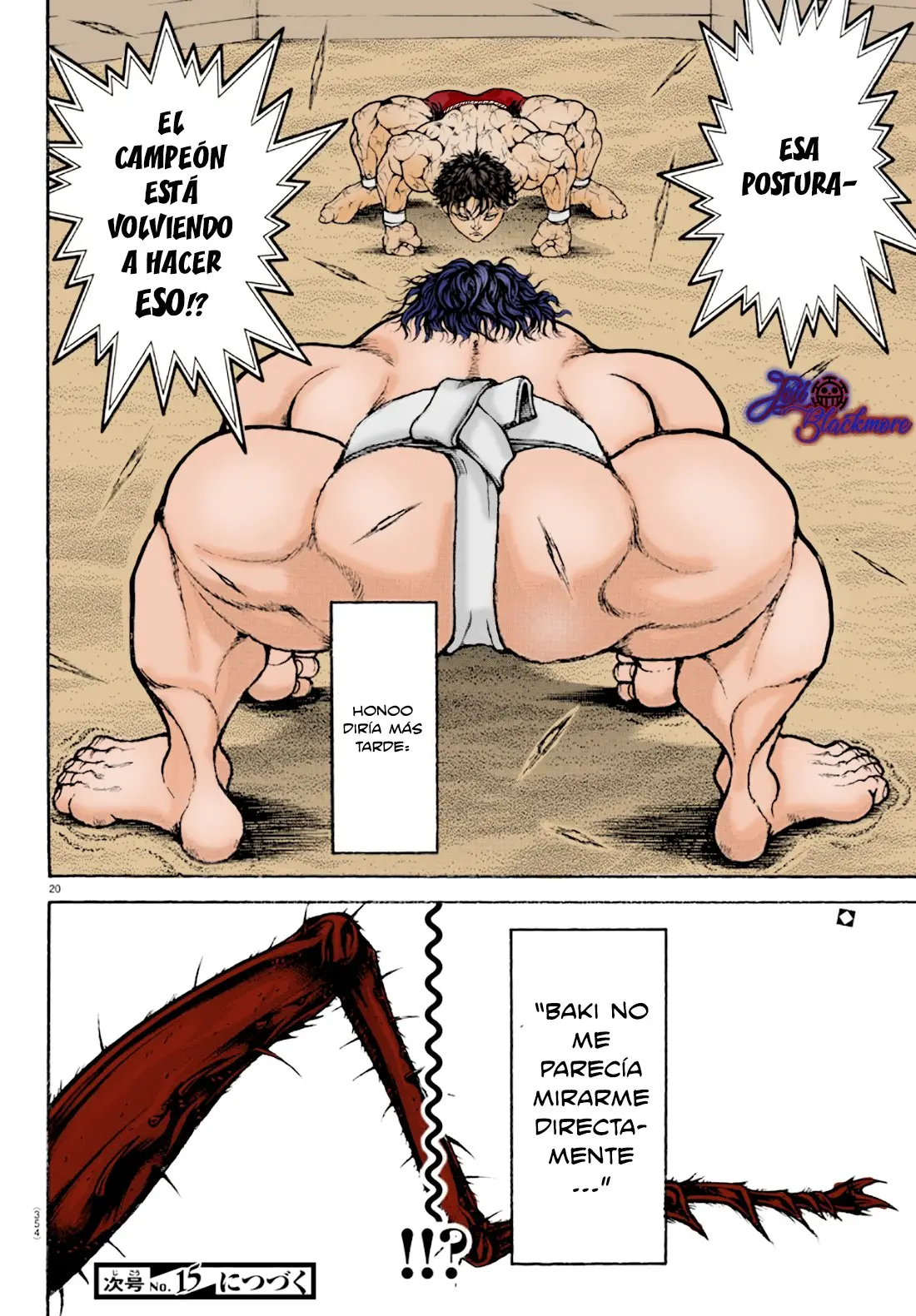 Baki Dou capítulo 87, página 20