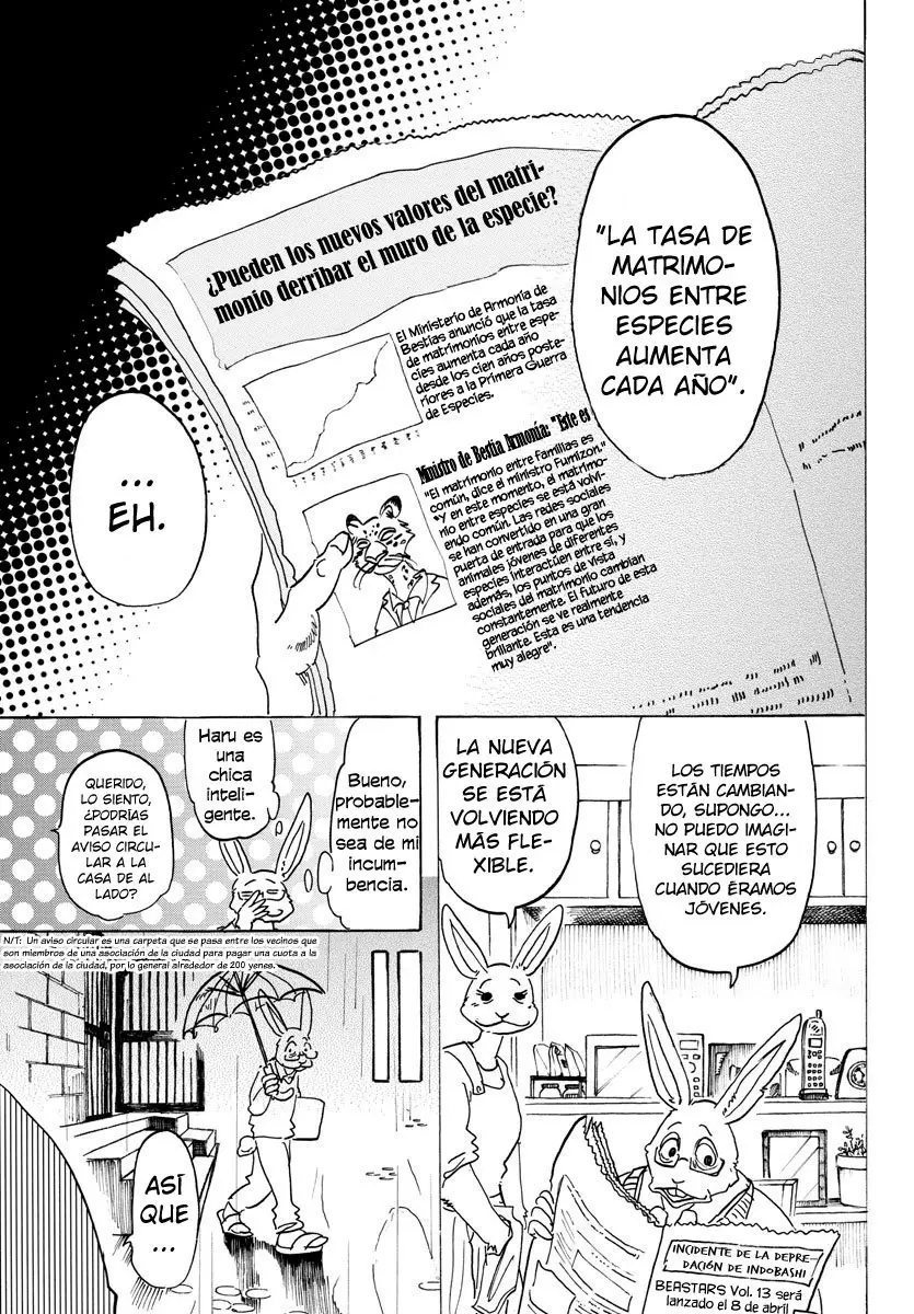 Beastars capítulo 125, página 3