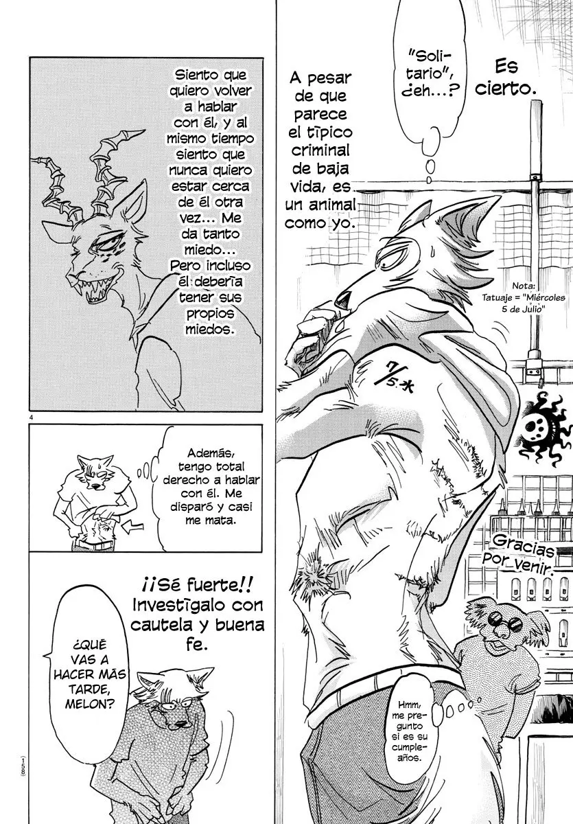 Beastars capítulo 140, página 6
