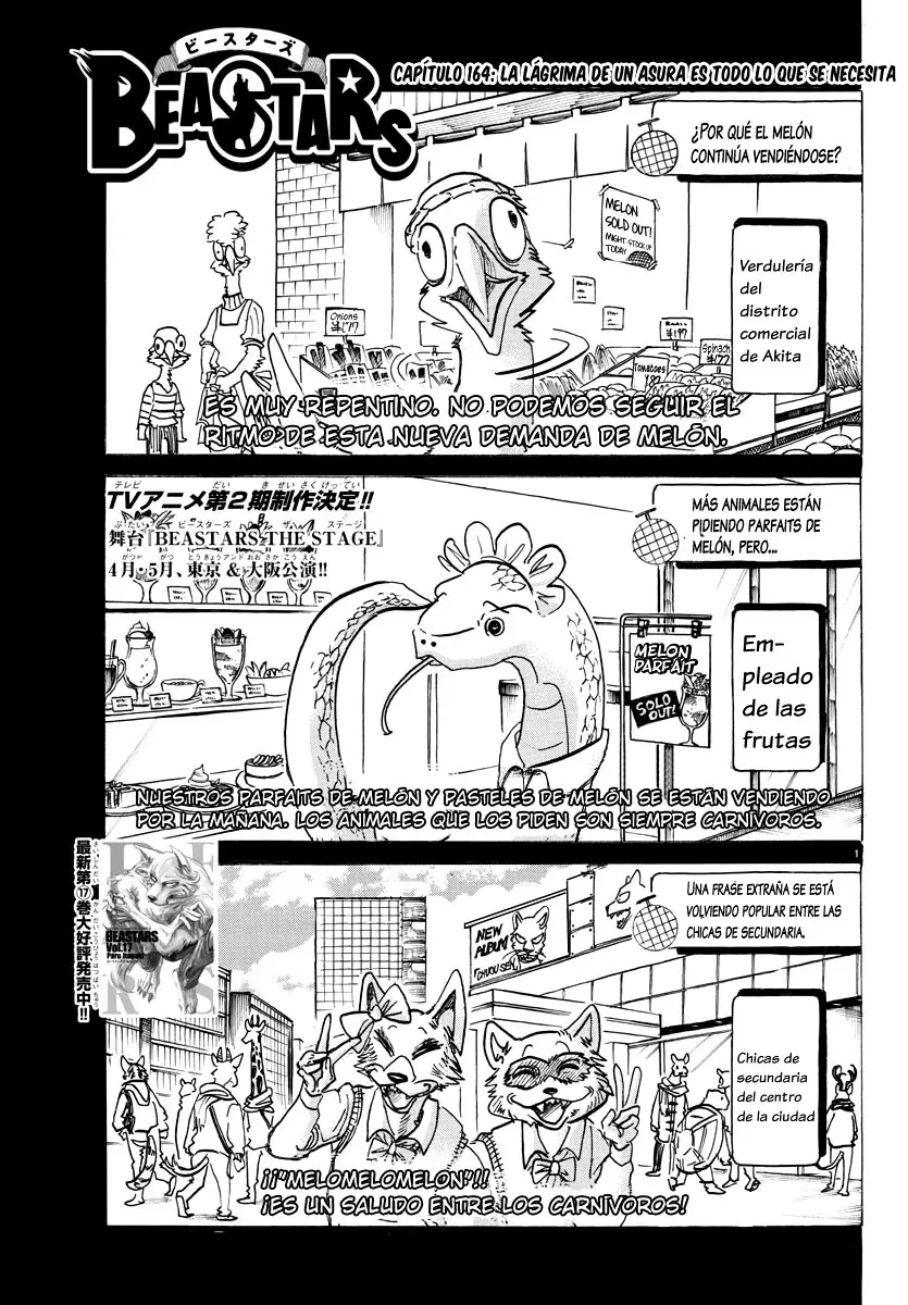 Beastars capítulo 164, página 3