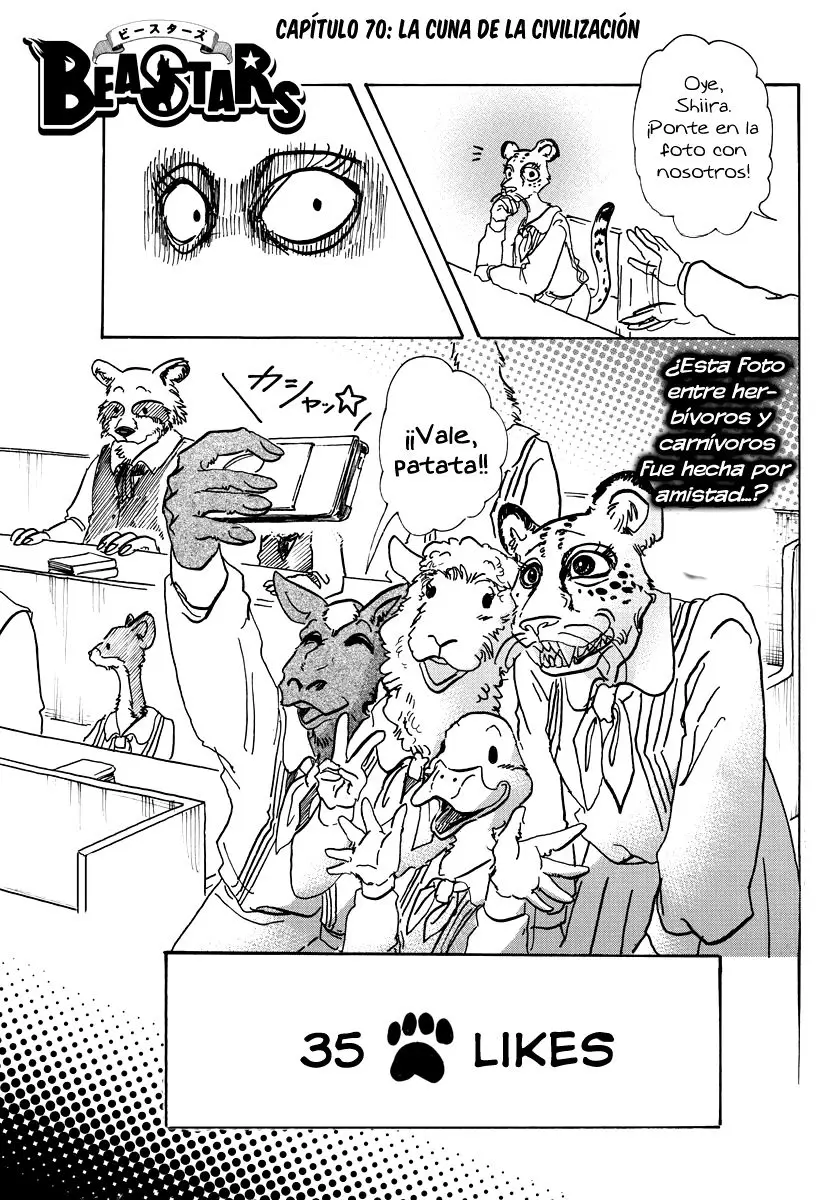 Beastars capítulo 70, página 2
