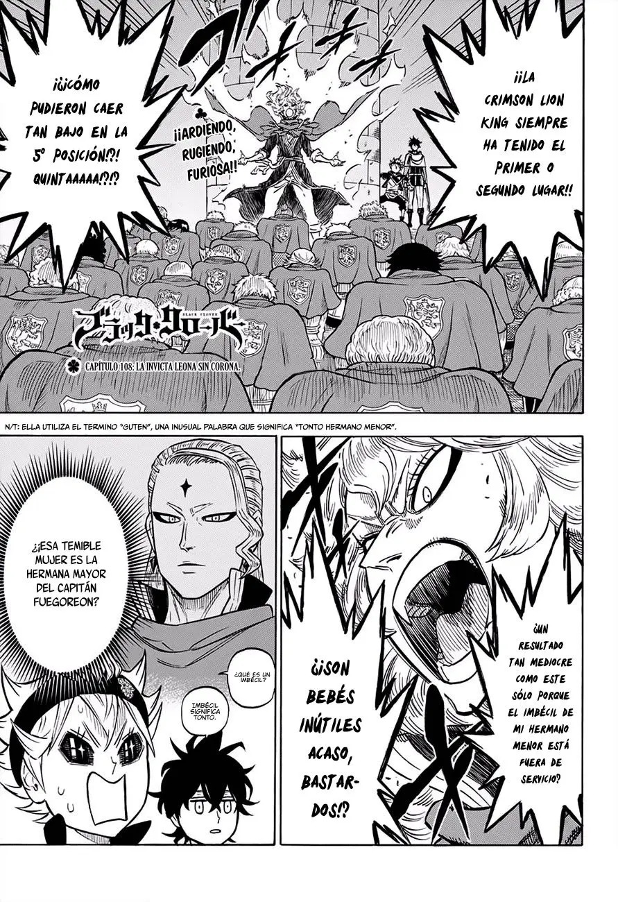 Black Clover capítulo 108, página 2