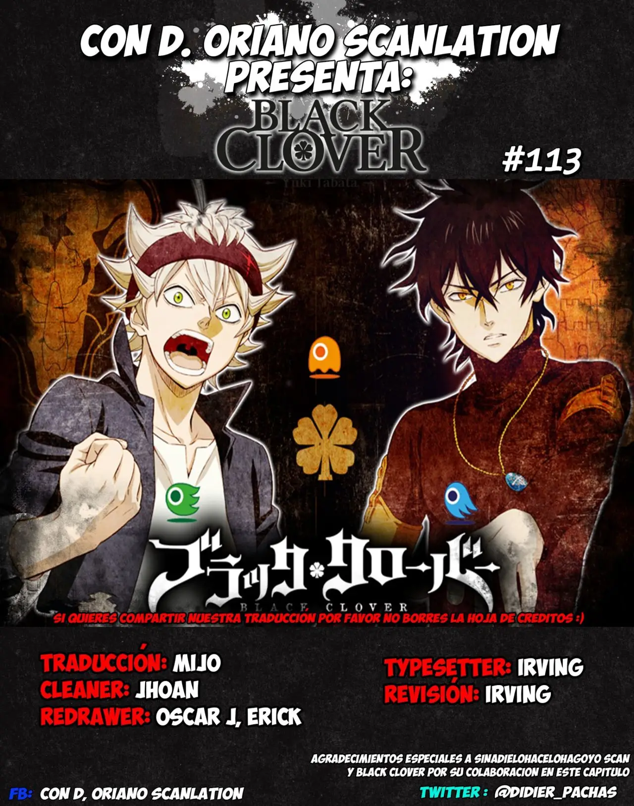 Black Clover capítulo 113, página 1