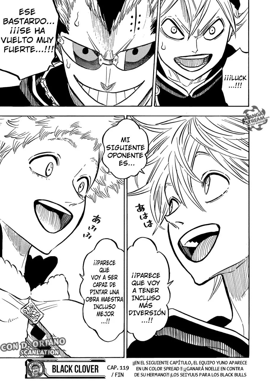 Black Clover capítulo 119, página 17