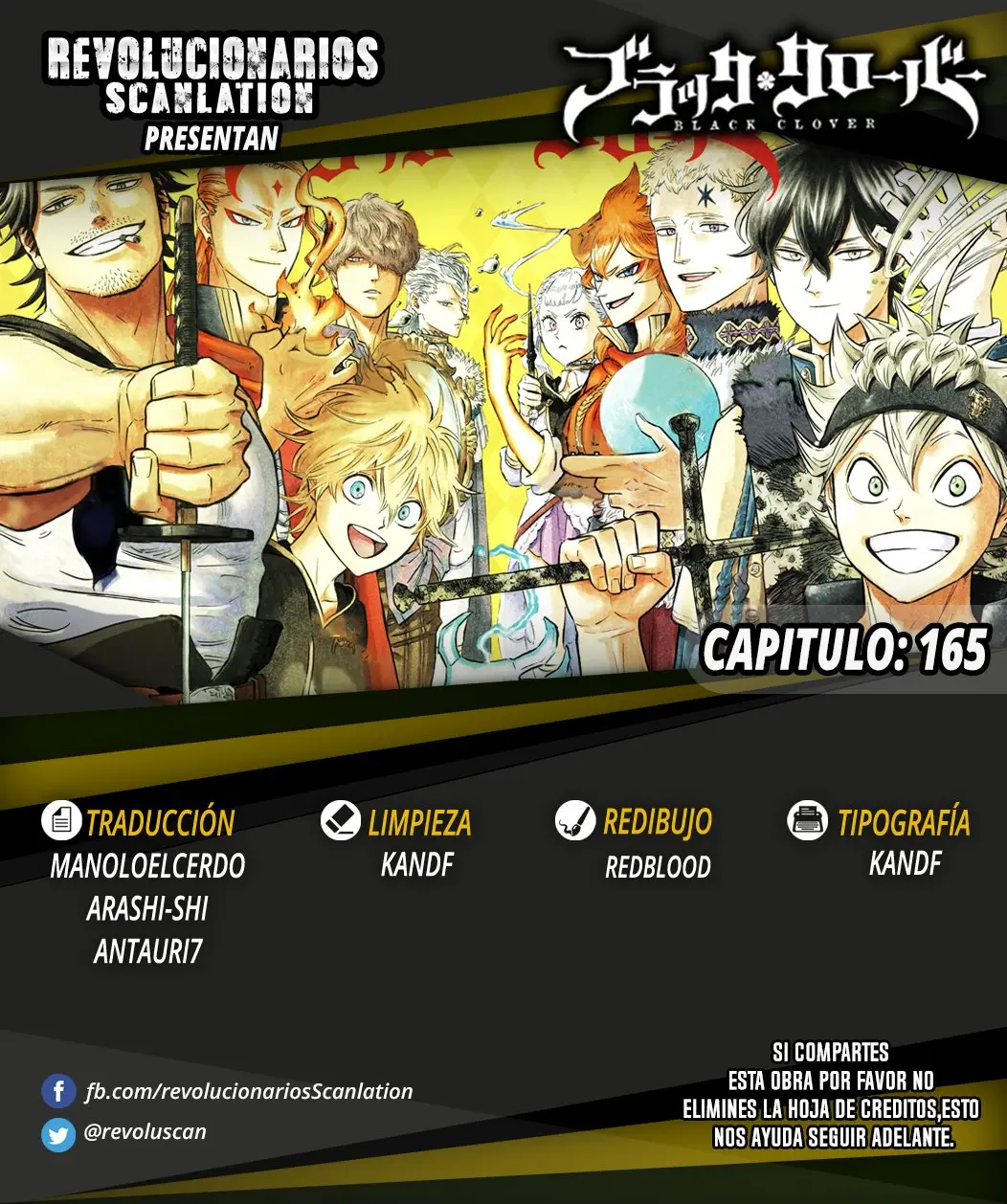 Black Clover capítulo 165, página 1