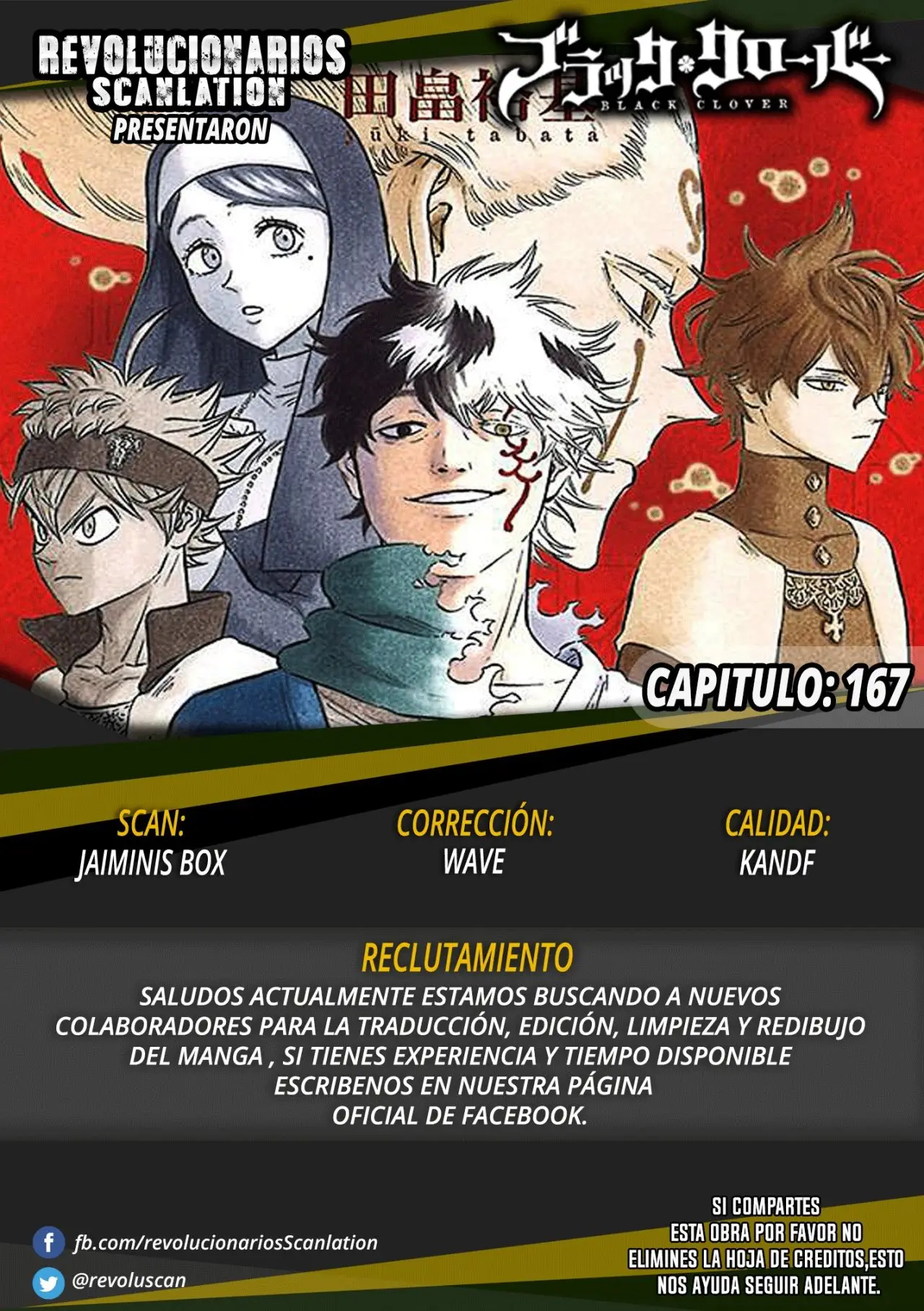 Black Clover capítulo 167, página 14