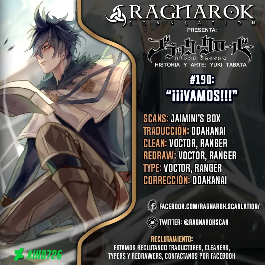 Black Clover capítulo 190, página 1