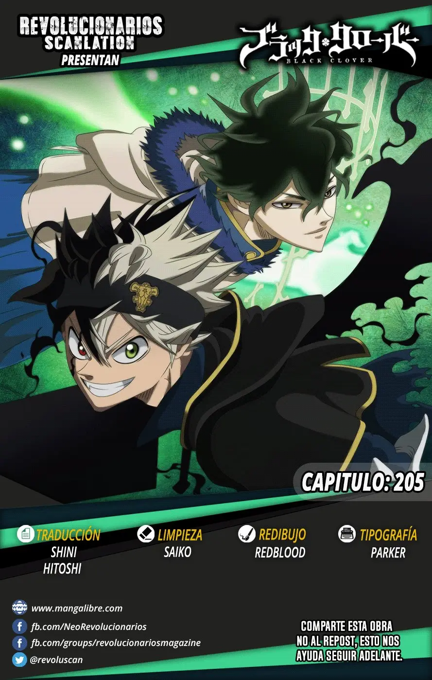 Black Clover capítulo 205, página 1