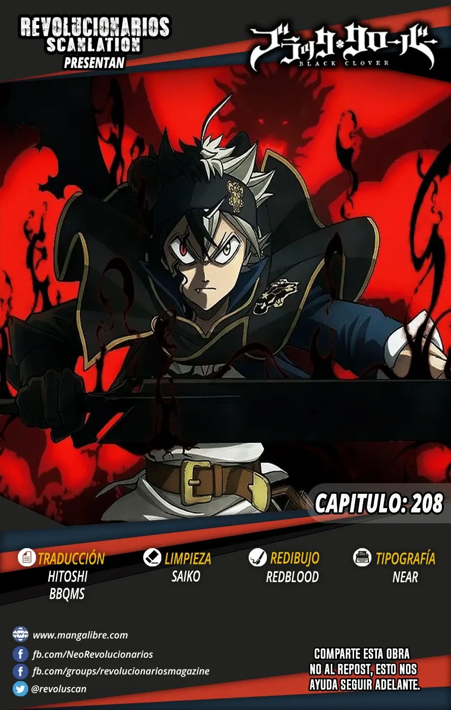 Black Clover capítulo 208, página 1