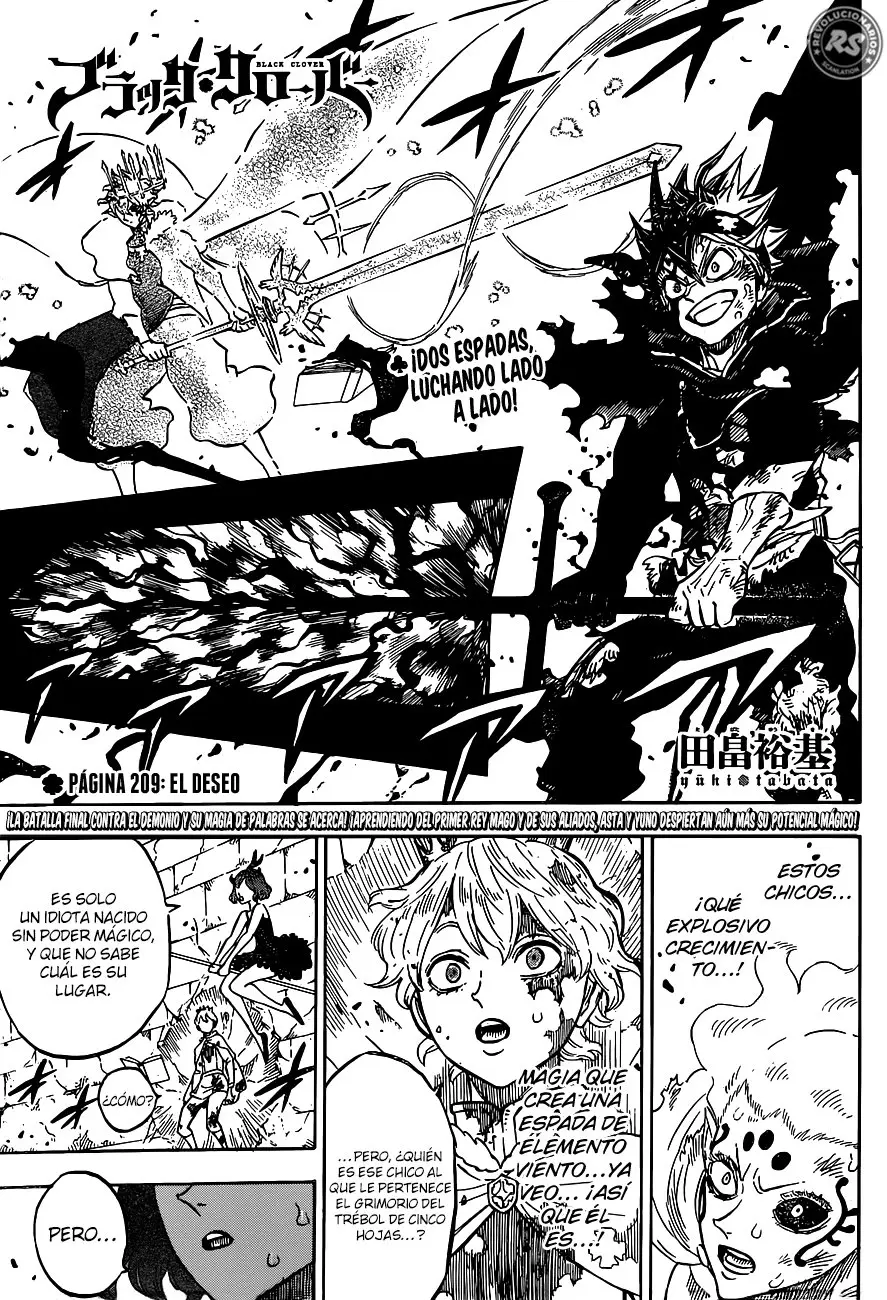 Black Clover capítulo 209, página 2