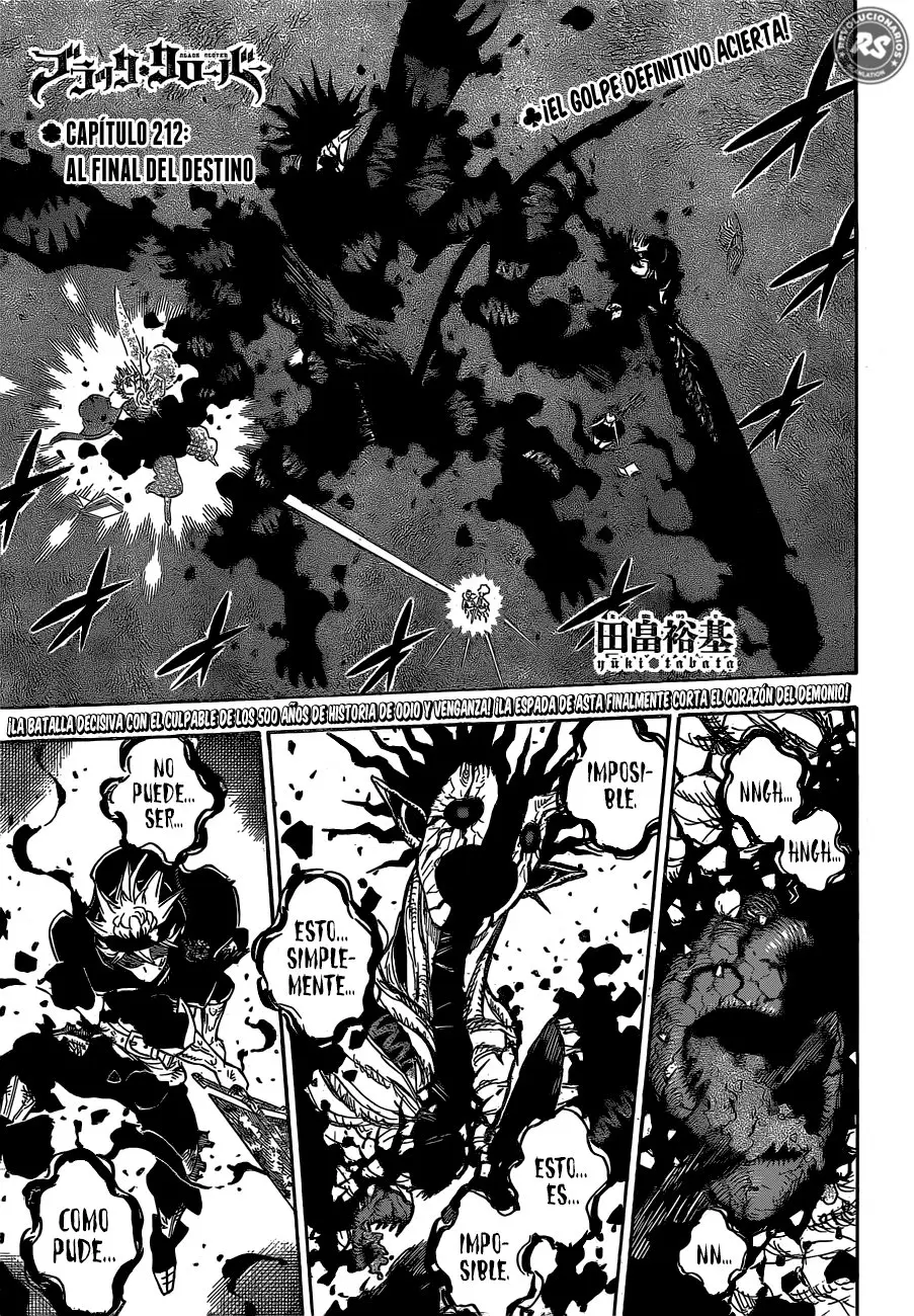 Black Clover capítulo 212, página 2