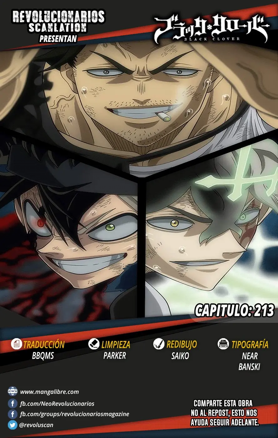 Black Clover capítulo 213, página 1